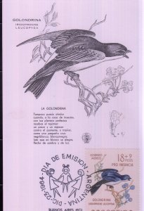 Argentina #CB35  Maximum Card  Bird