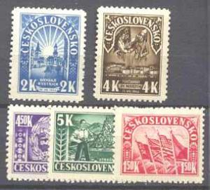 Czechoslovakia 288-92 MNH SCV1.35