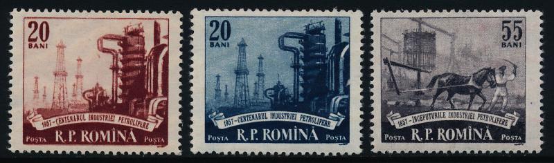 Romania 1184-6 MNH Oil Industry, Horse
