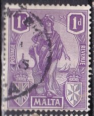 Malta 1922 Malta #101 mint used