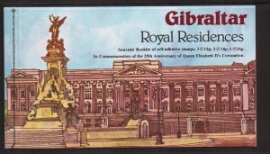 Gibraltar   #368a   MNH  1978  Souvenir  booklet  Royal palaces