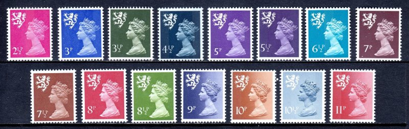 Great Britain (Scotland) - Scott #SMH1//SMH15 - MNH - SCV $8.35