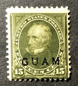 US Guam Scott #10 F/VF Mint LH CV $150 / Price $45 + $1 shipping