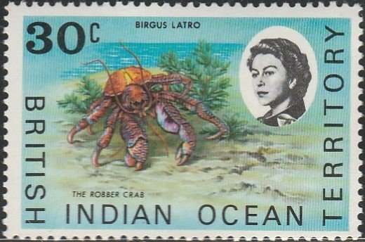 British Indian Ocean Territory, # 21 Unused From 1968-73.