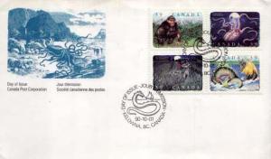 Canada, First Day Cover, Marine Life, Fish, Animals