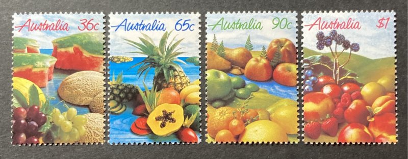 Australia 1987 #1015-18, Fruits, MNH.