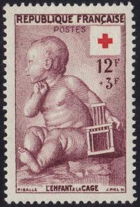 France - 1955 - Scott #B300 - mint - Red Cross Pigalle