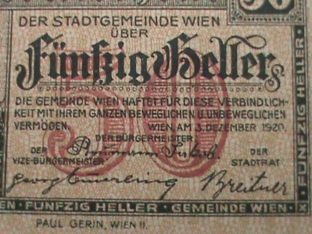 GERMANY-1921 NOTGELD- 100 YEARS OLD ANTIQUE MONEY # 75 MINT-VF-HARD TO FIND
