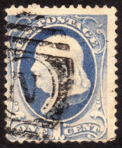 1881, US 1c, Franklin, Used, Sc 206