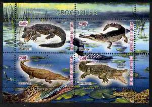 TCHAD CHAD SHEET CROCODILES REPTILES WILDLIFE