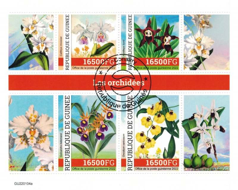 GUINEA 2022 - Orchids /  minisheet