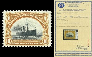 Scott 299 10c Pan-American Ex. Champagne Mint VF NH w/ PF, PSE CONFLICTING CERTS