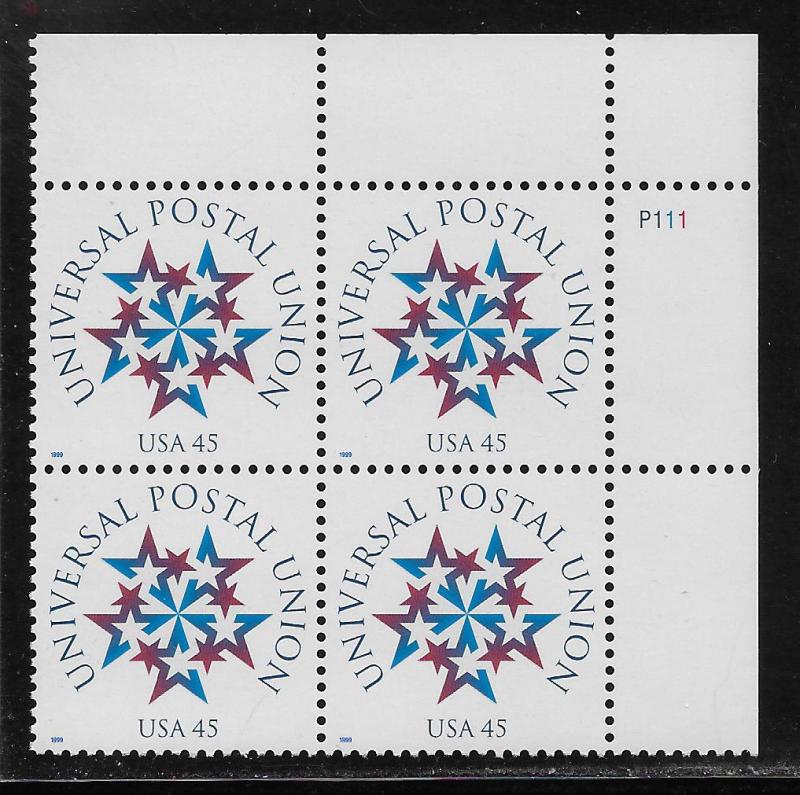 UNITED STATES SC# 3332  PL# B/4 UR VF/MNH