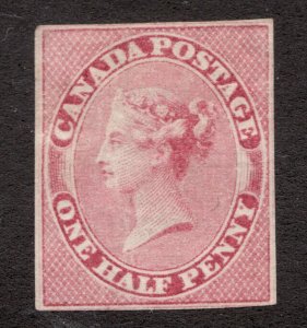 S# 8 - Canada - 1857 - ½ Penny QV  -  MNG VF GEM -  superfleas - cv$1400