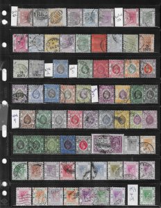 HONG KONG- HIGH QUALITY SELECTION OF 130+ STAMPS VICTORIA TO QEII- ALL USED