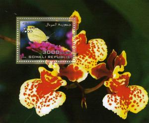 Somalia 2006 Butterflies & Orchids Souvenir Sheet Perforated mnh.vf