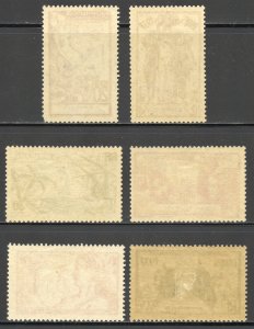 French Equatorial Africa Scott 27-32 Unused H/HRMOG - 1937 Paris Intl Expo Set