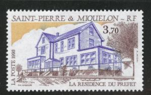 St. Pierre & Miquelon Scott 595 MNH** 1993 comissioners home
