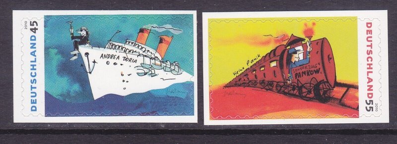 Germany 2581-82 MNH 2010 Andrea Dorea & Pankow Special Train Self-Adhesive Set