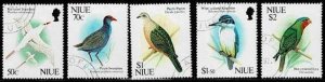 Niue,Sc.#605-609 used Birds
