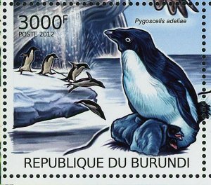 Global Warming Stamp Bubo Scandiacus Sterna Paradisaea Pygoscelis Adeliae S/S