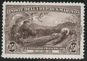 San Marino Scott 113 MH*  from 1928 St Francis of Assis set