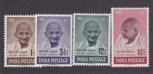 India Scott # 203 - 206 Set VF OG mint lightly hinged cv $ 408 ! see pic !