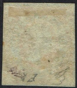 IONIAN ISLANDS 1859 QV (1/2D) ORANGE IMPERF