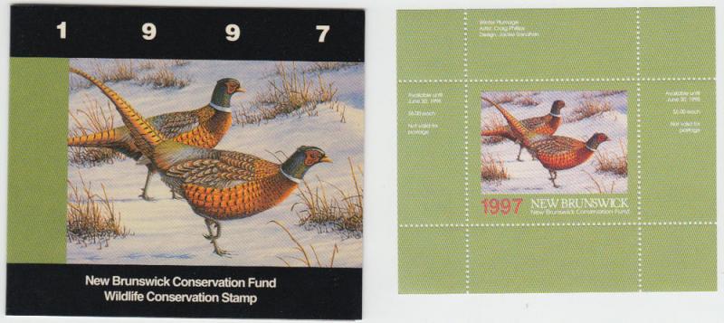 Canada  - #NBW4    NB Wildlife Conservation Stamp 1997