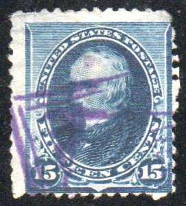 USA #227 Fine, purple cancel, vivid color! Retails $25