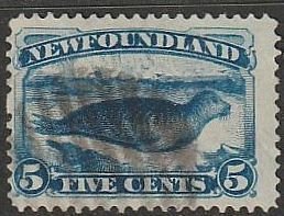 Newfoundland #54 Used,  No Faults   (1219)