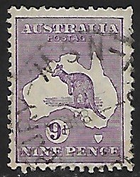 Australia # 122 - Kangaroo - Used....(GR6)