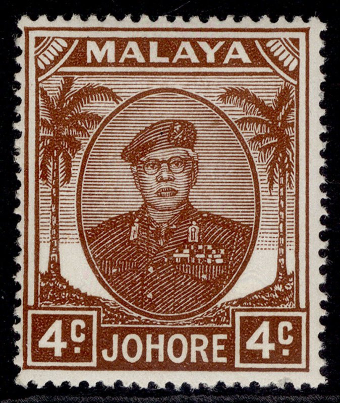 MALAYSIA - Johore GVI SG136, 4c brown, M MINT.