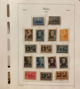 Vintage Polish stamps, MNH, UNC, XF, 1947