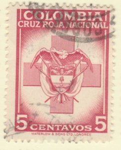 Colombia Postal Tax 1951 5c Fine Used A8P55F65