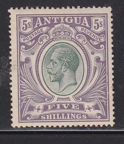 Antigua  Scott # 14 VF lightly hinged with  nice color cv $ 95 ! see pic !