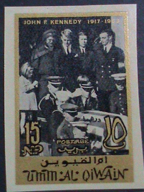 AJMAN-1964 SC#19-26 JOHN F. KENNEDY IMPERF: MNH  COMPLETE SET VERY RARE.