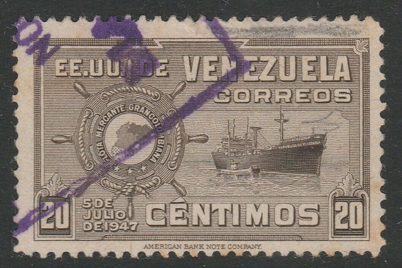 Venezuela 1948-50 20c used South America A4P53F58