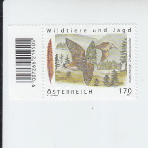 2014 Austria Wildlife & Hunting Woodcock (Scott 2500) MNH