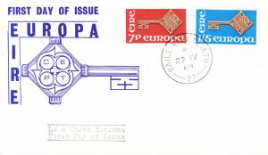 Ireland 1968 Europa/CEPT Issue FDC  VF