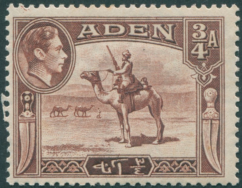 Aden 1939 ¾a red-brown SG17 unused