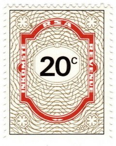 (I.B) South Africa Revenue : Duty Stamp 20c