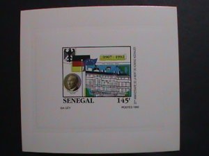 SENEGAL 1992-SC#1025 25TH ANIVERSARY KONARD ADENAUER DELUXE PROOF SHEET MNH-VF
