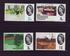 Great Britain Sc 410p-13p 1964 Geographical |Conf. Phosphor stamp set mint NH