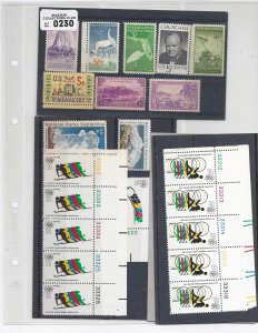 US - Binder w/44 Pages containin 642 OGNH stamps 4-cent to 32-cent - See scans