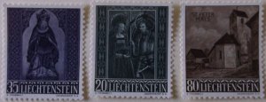 Liechtenstein 329-31  MNH Cat $9.50 Full Set Religion Topical