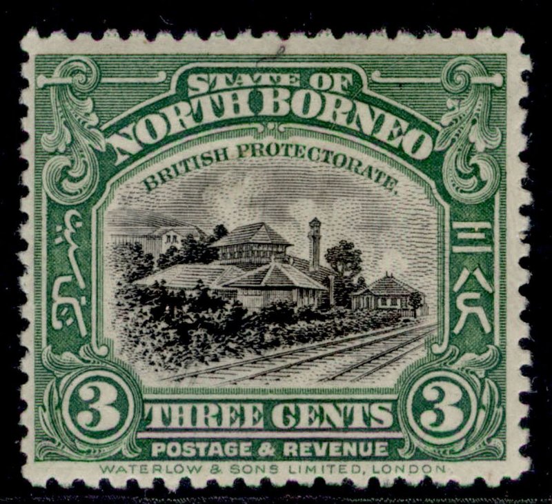 NORTH BORNEO EDVII SG163, 3c green, M MINT. Cat £55.