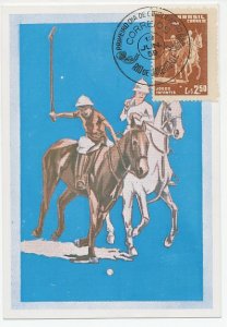 Maximum card Brazil 1959 Polo - Horse - Youth Games