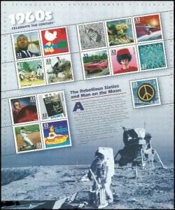 PCBstamps   US #3188 Sheet $4.95(15x33c)Celebrate / Century 60, MNH, (3)
