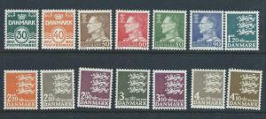 Denmark 437-44D vf MLH complete set, 2018 CV $38.90